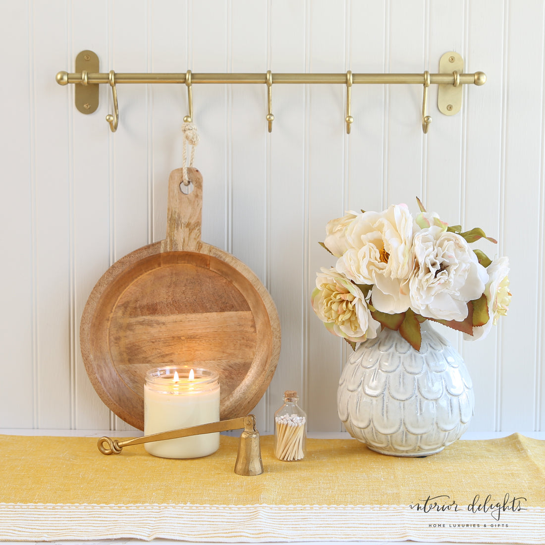 Yellow Linen Table Runner