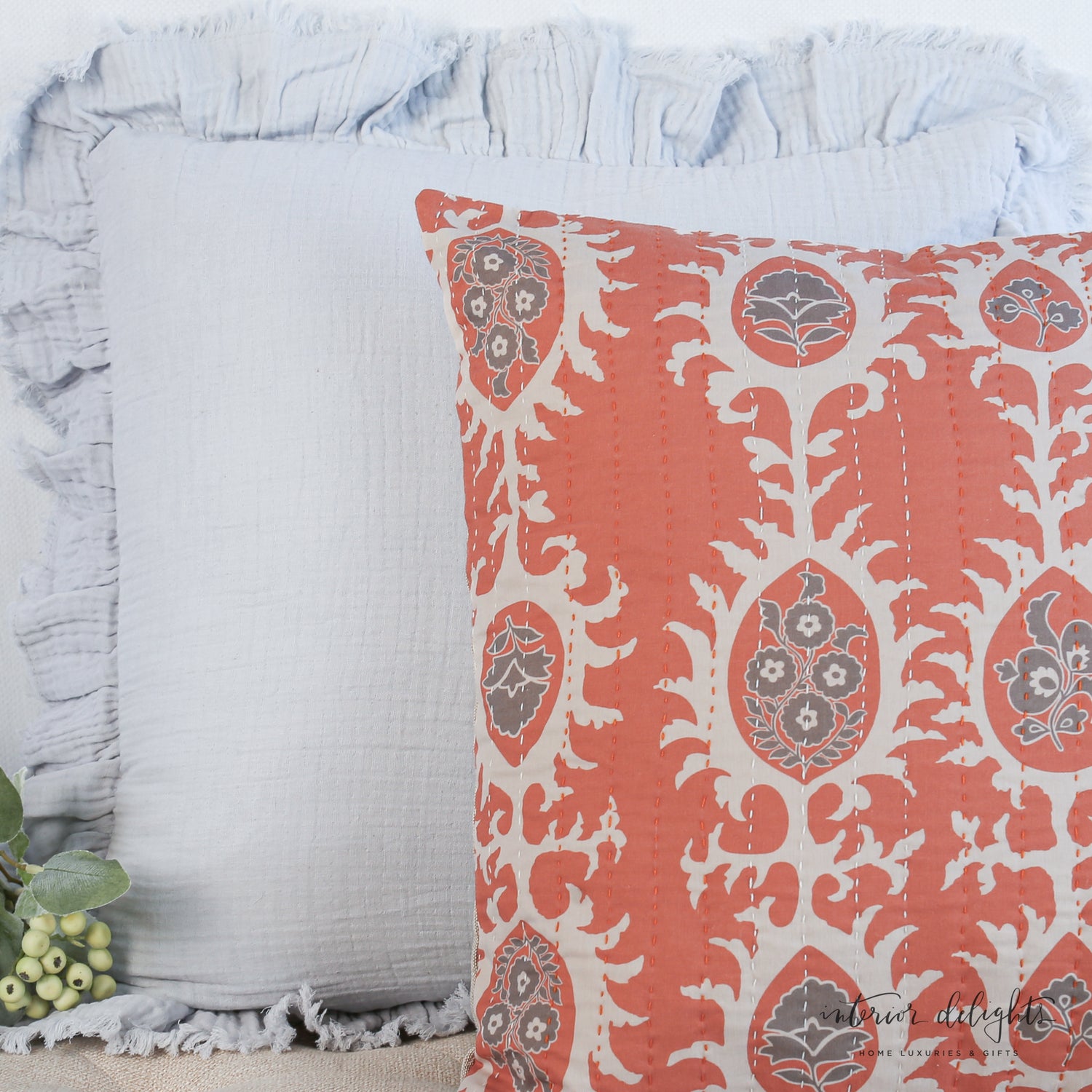 Cotton Voile Printed Pillow