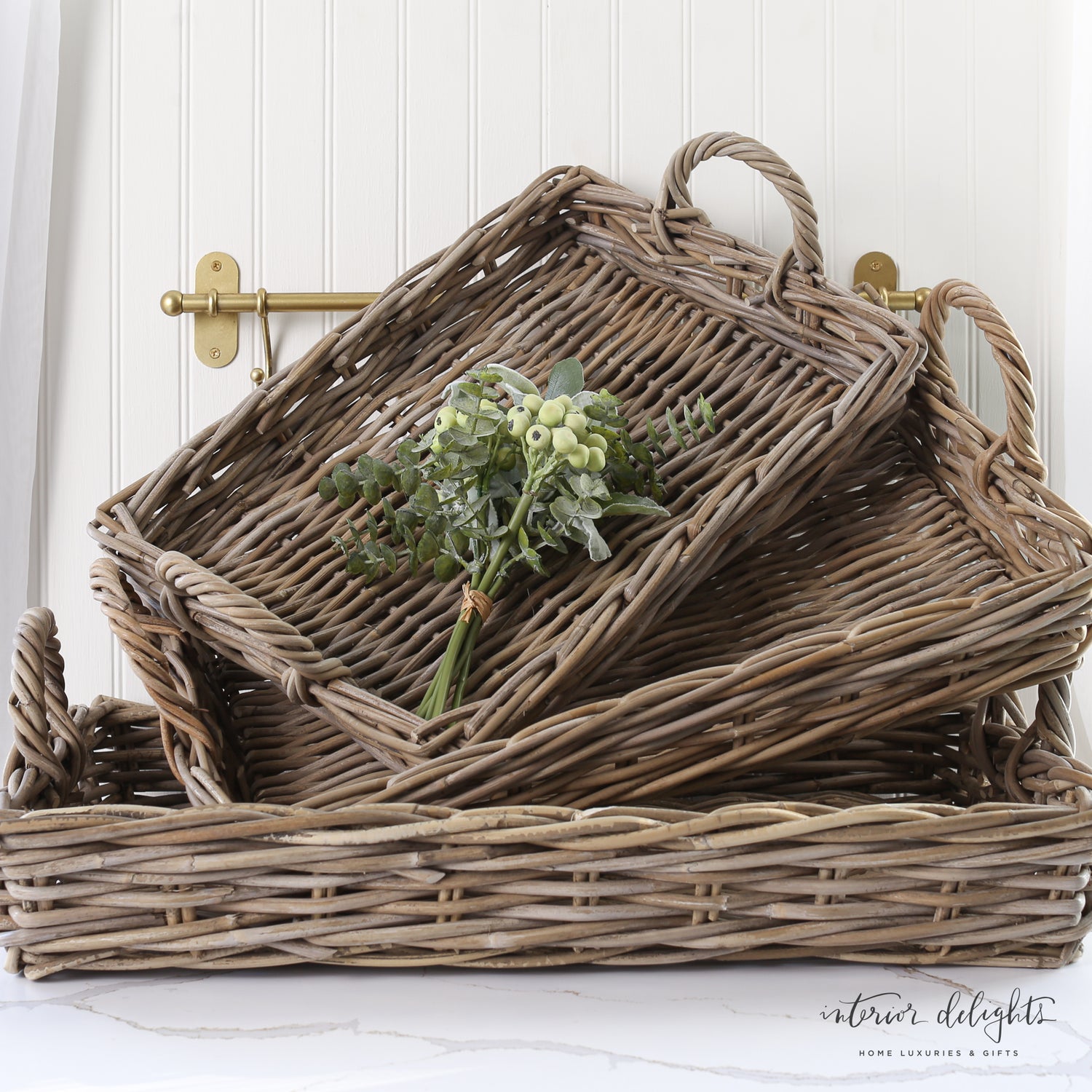 Nesting Willow Trays- Set of 3