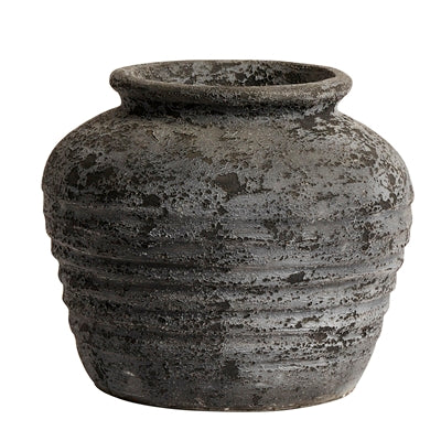 Metallic Black Vase