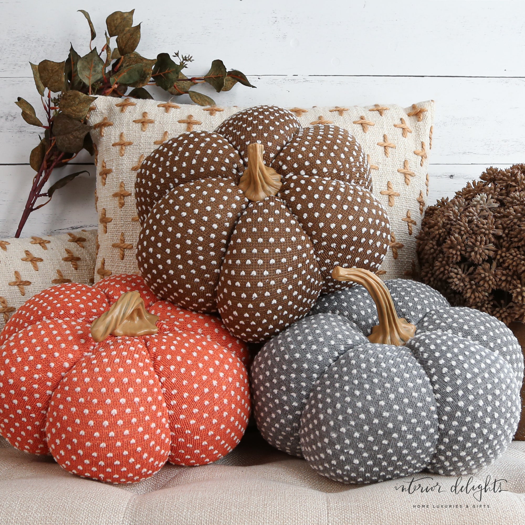 Knit Pumpkins- 3 Assorted Styles