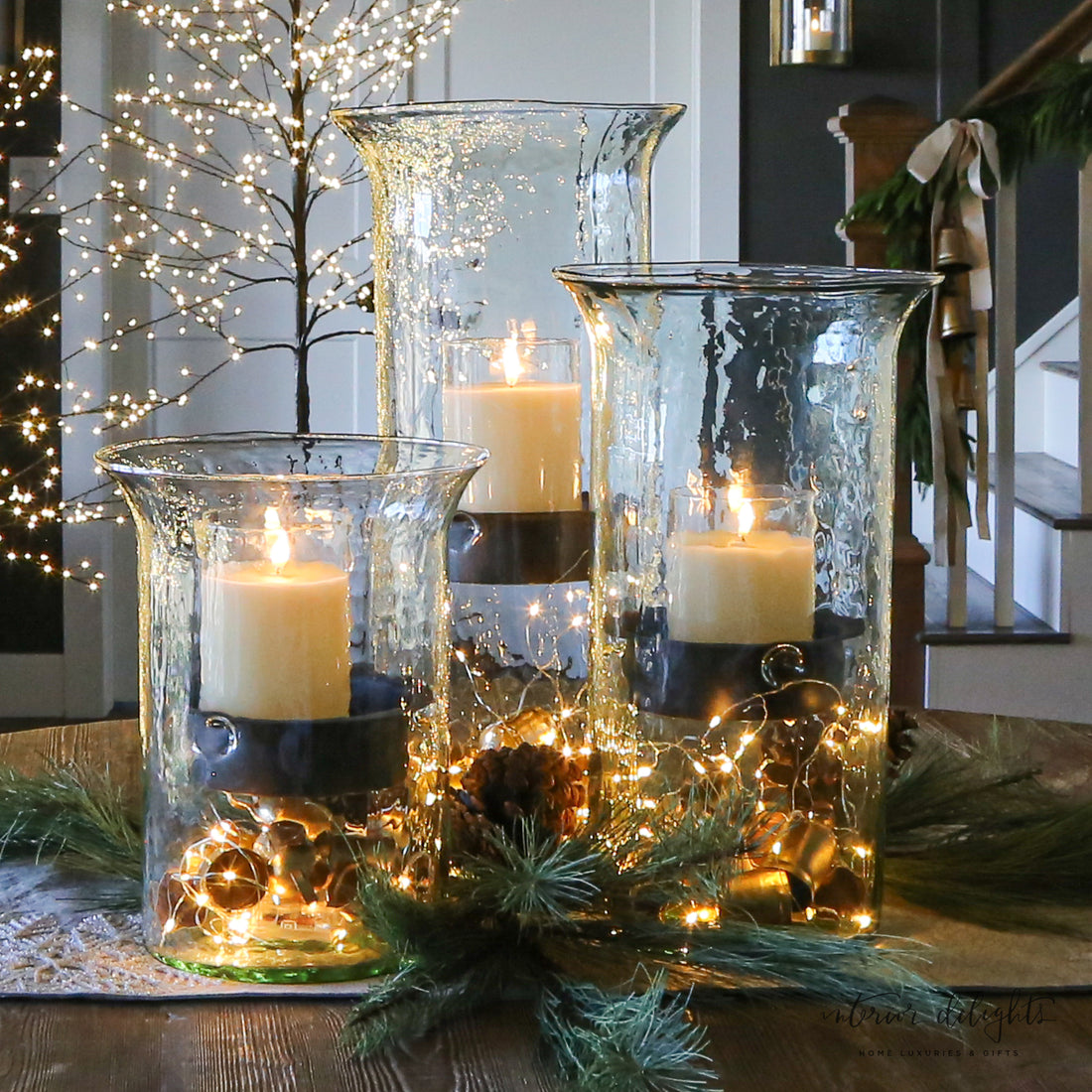 Hurricane Candle Holder: Choose from three sizes.