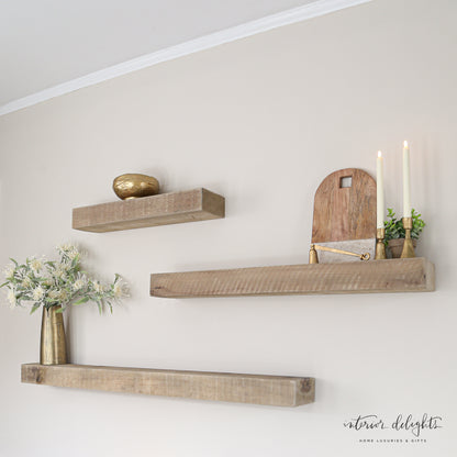 Custom Built  Reclaimed Floating Shelves