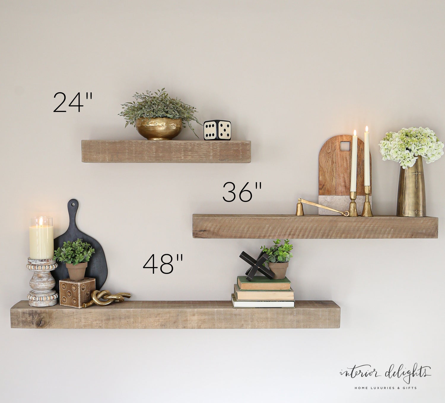 Custom Built  Reclaimed Floating Shelves