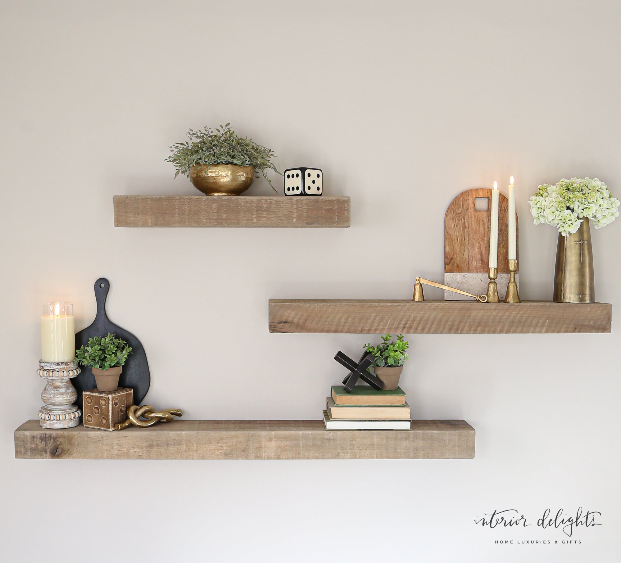 Custom Built  Reclaimed Floating Shelves