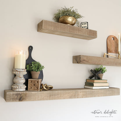 Custom Built  Reclaimed Floating Shelves