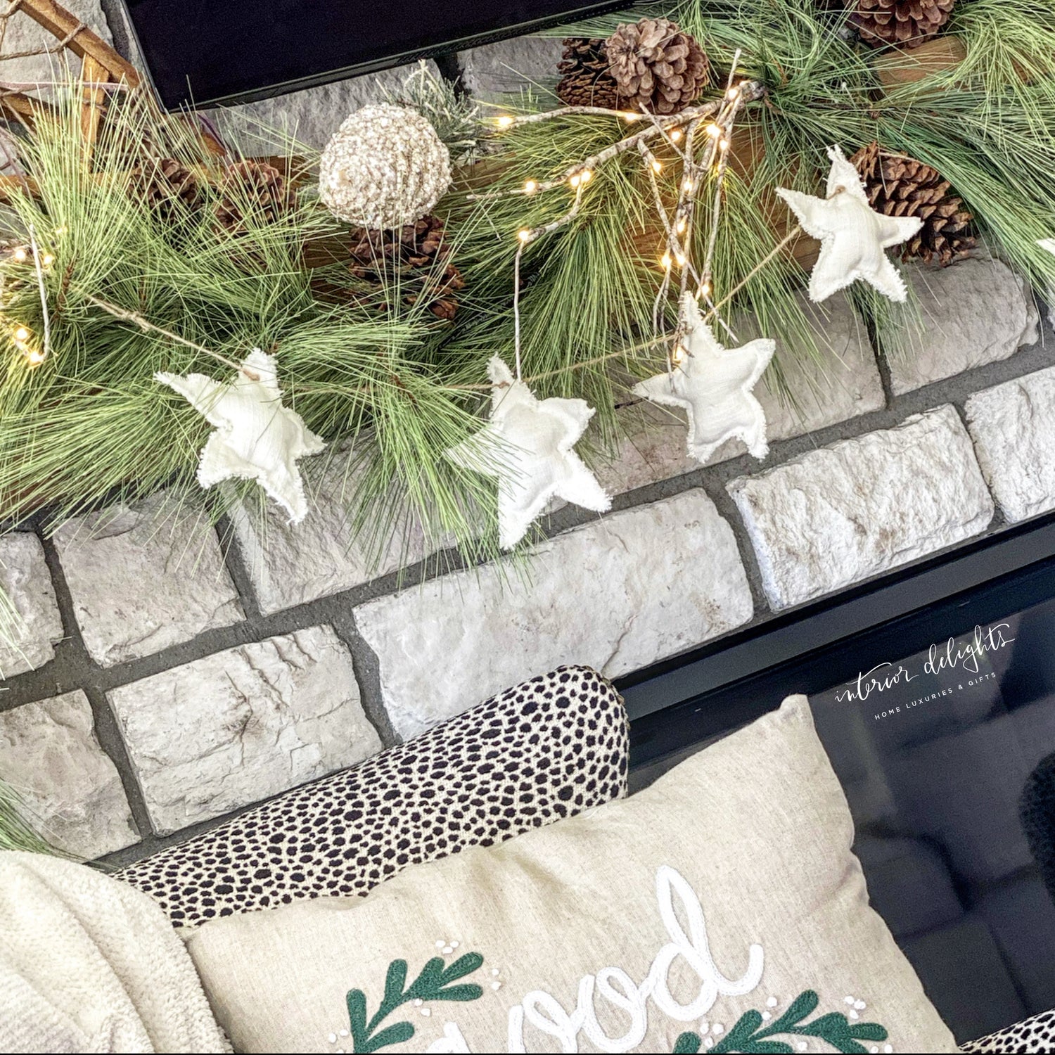 Pine Garland with Cones - Interior Delights