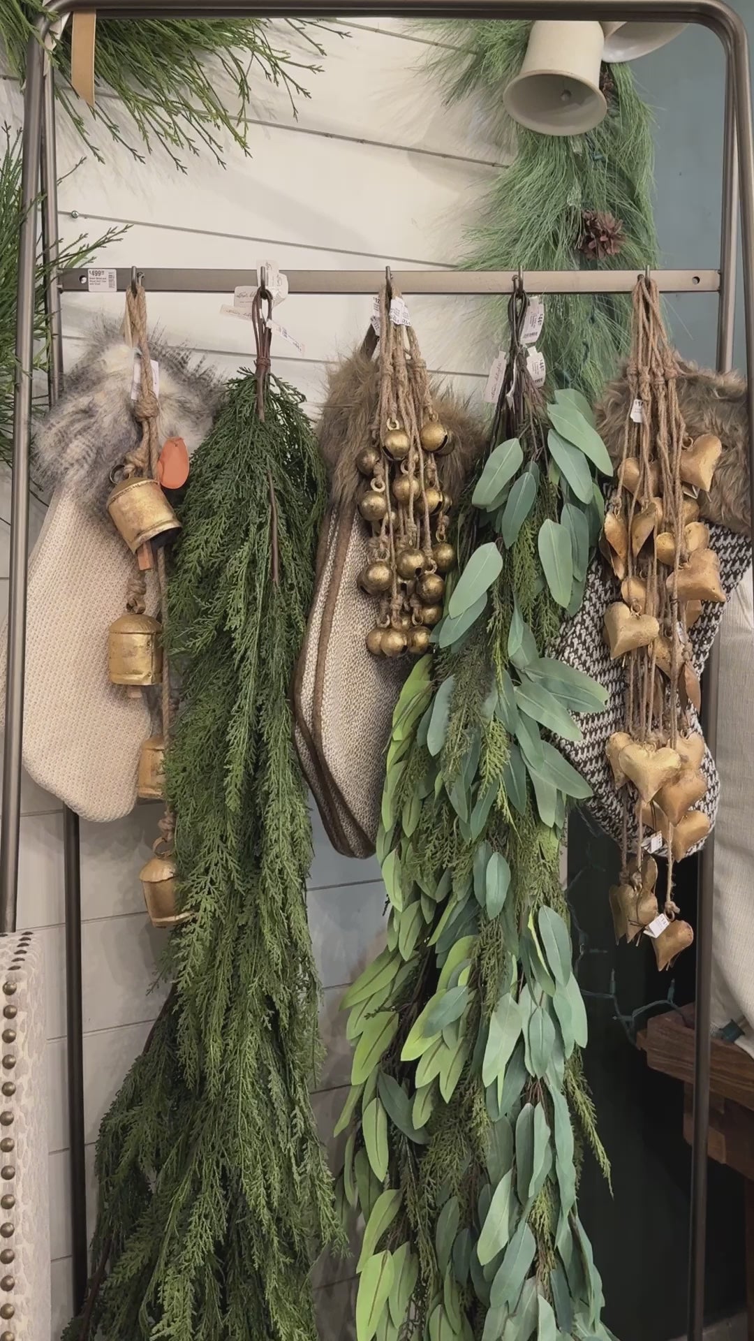 6ft Cedar Eucalyptus Garland-Single, Set of 3 or Set of 6