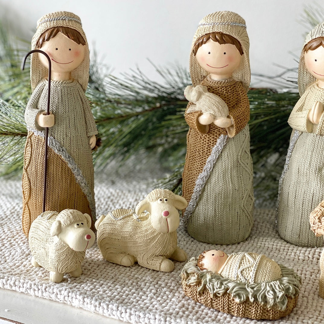 11 pc Full Sized Nativity Set